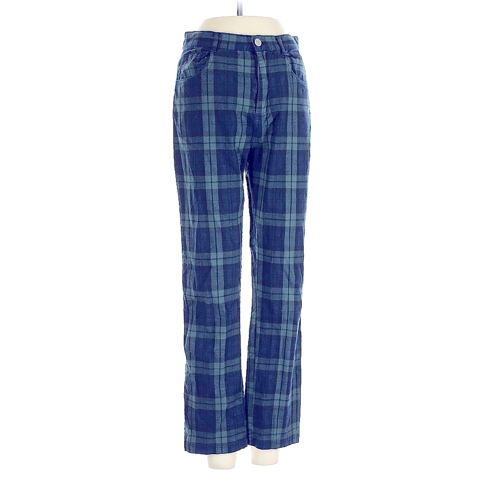 (+FREE GIFT) Green Blue Flannel Plaid Pants Brandy Melville Inspired